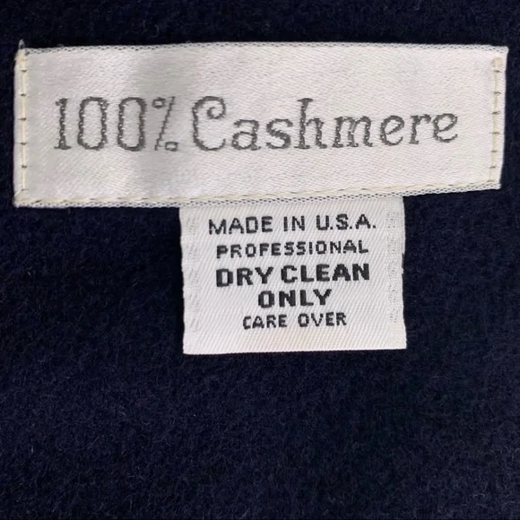 100% Cashmere Navy Blazer Jacket Vintage Stunning! - Picture 5 of 17